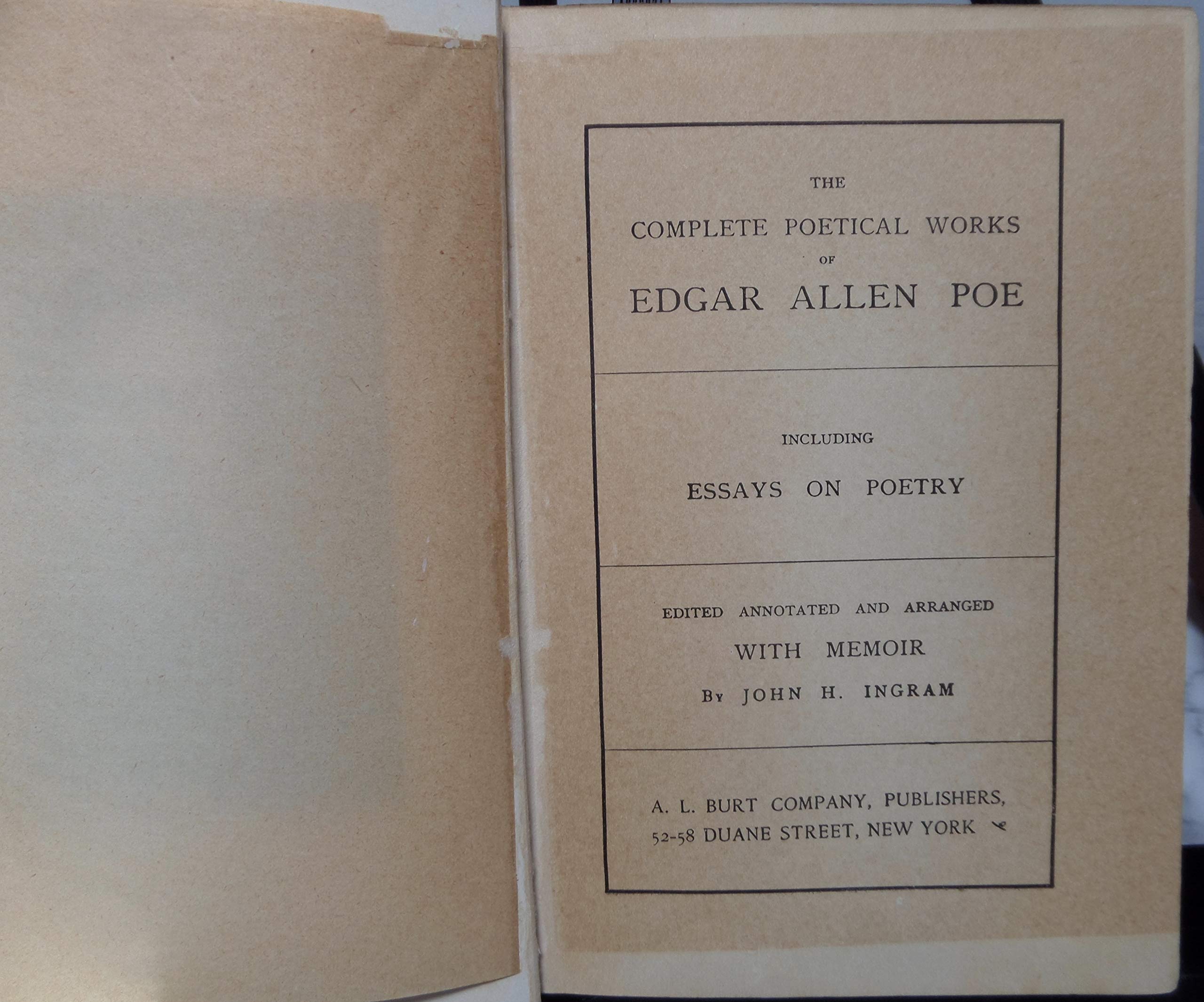 The Complete Poetical Works of Edgar Allan Poe