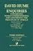 Enquiries Concerning Human Understanding and Concerning the Principles of Morals 3th (third) edition