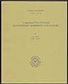 Comparative studies in Northern Kimberley languages (Pacific linguistics)