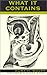 What it Contains by Kurt H. Wolff (2002-09-30)