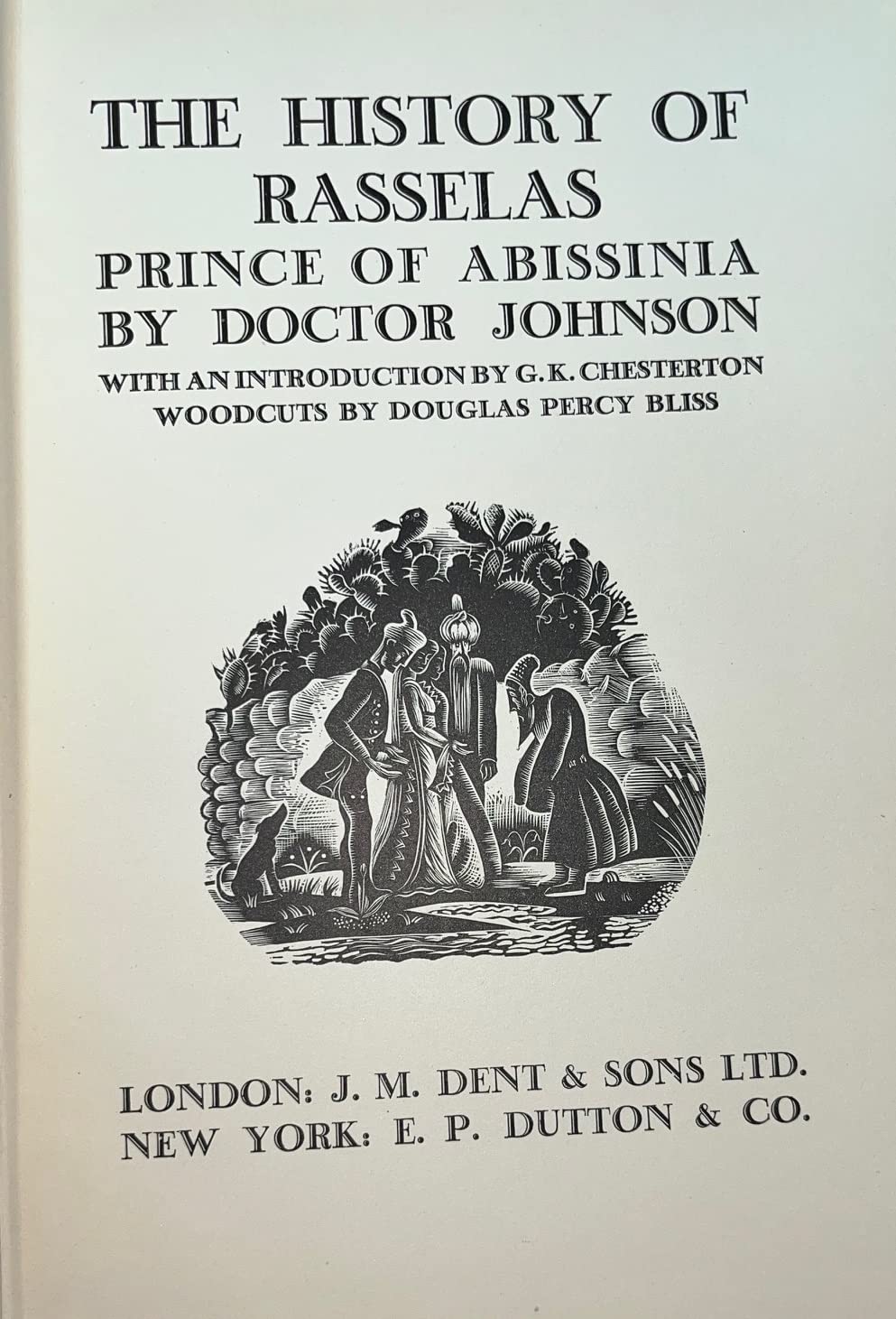 The History of Rasselas, Prince of Abissinia