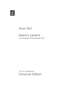Pärt: Adam's Lament (Study Score)