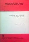 Structure and strategy in learning to talk (Monographs of the Society for Research in Child Development, serial no. 149, v. 38, nos. 1-2)
