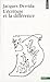 L'Ecriture Et La Difference (Points. Litt?rature) by Jacques Derrida (1998-12-31)
