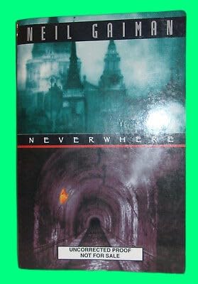 Collectible Neil Gaiman NEVERWHERE First US edition SIGNED! Advance Proof copy BBC TV series