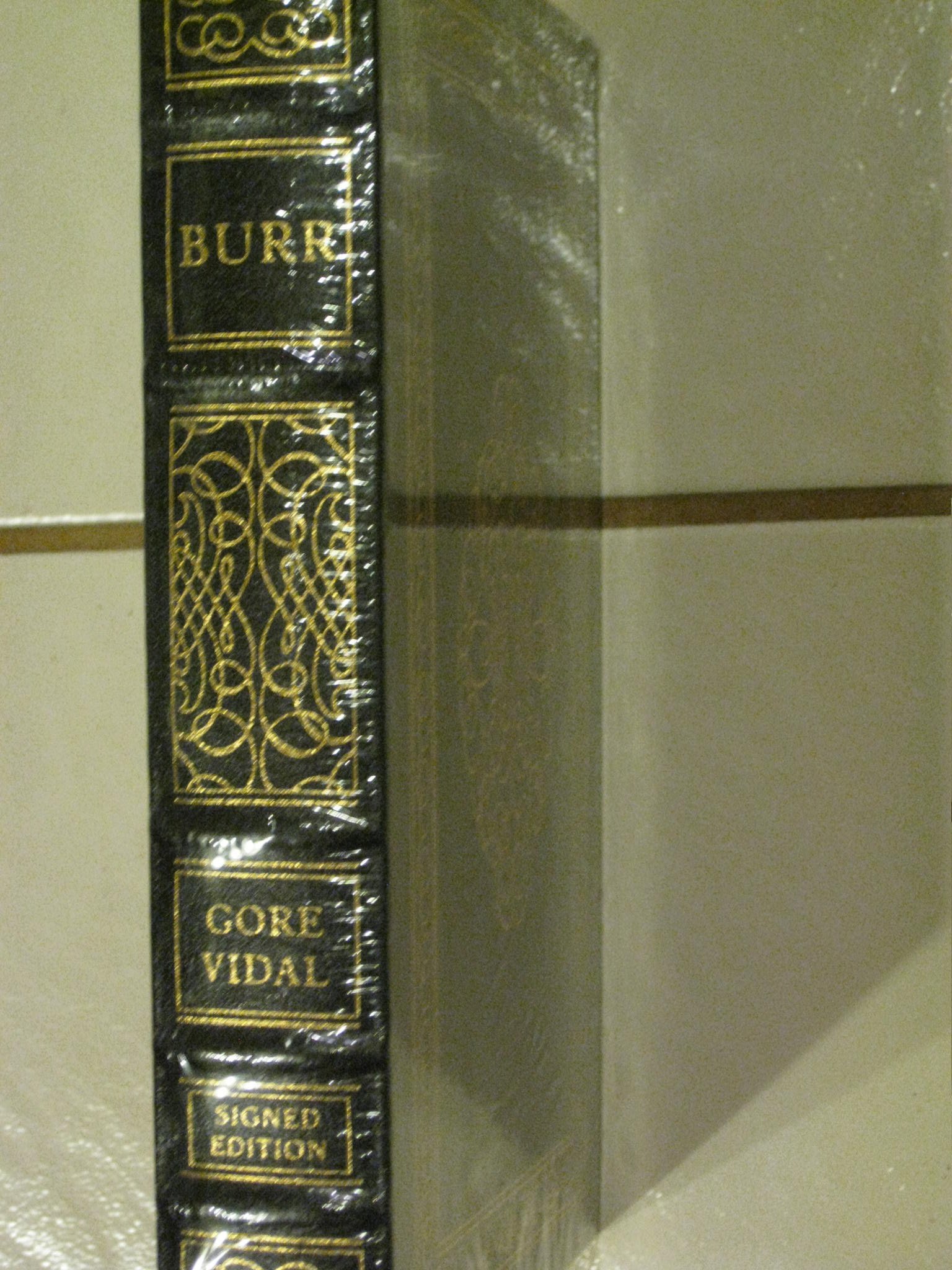 Burr [Full Leather signed by the Author in the original shrinkwrap]