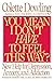 You Mean I Don't Have to Feel? by Colette Dowling (1998-10-05)