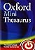 Oxford Mini Thesaurus by Oxford Dictionaries (9-May-2013) Flexibound