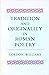 Tradition and Originality in Roman Poetry
