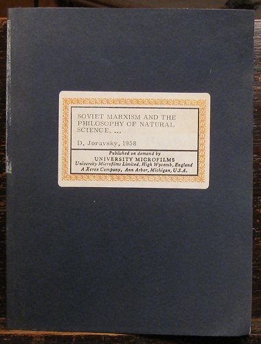 Soviet Marxism and the Philosophy of Natural Science (Paperback)