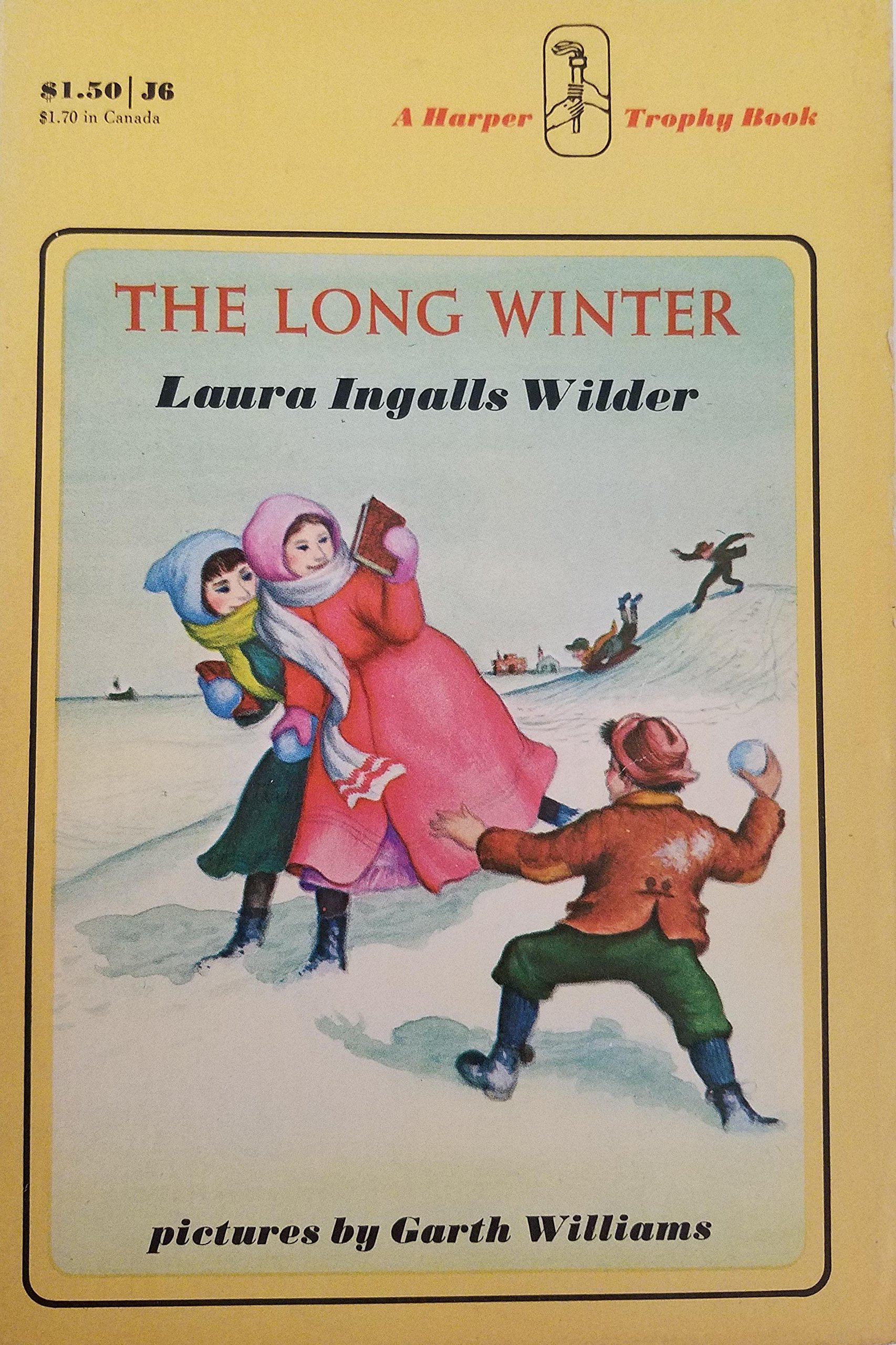 The Long Winter Laura Ingalls Wilder Yellow Cover