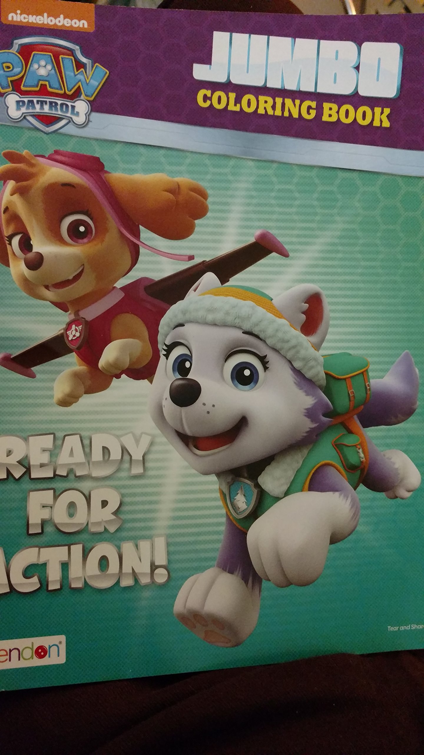 Paw Patrol Jumbo Coloring Book, Ready for Action (Paperback)