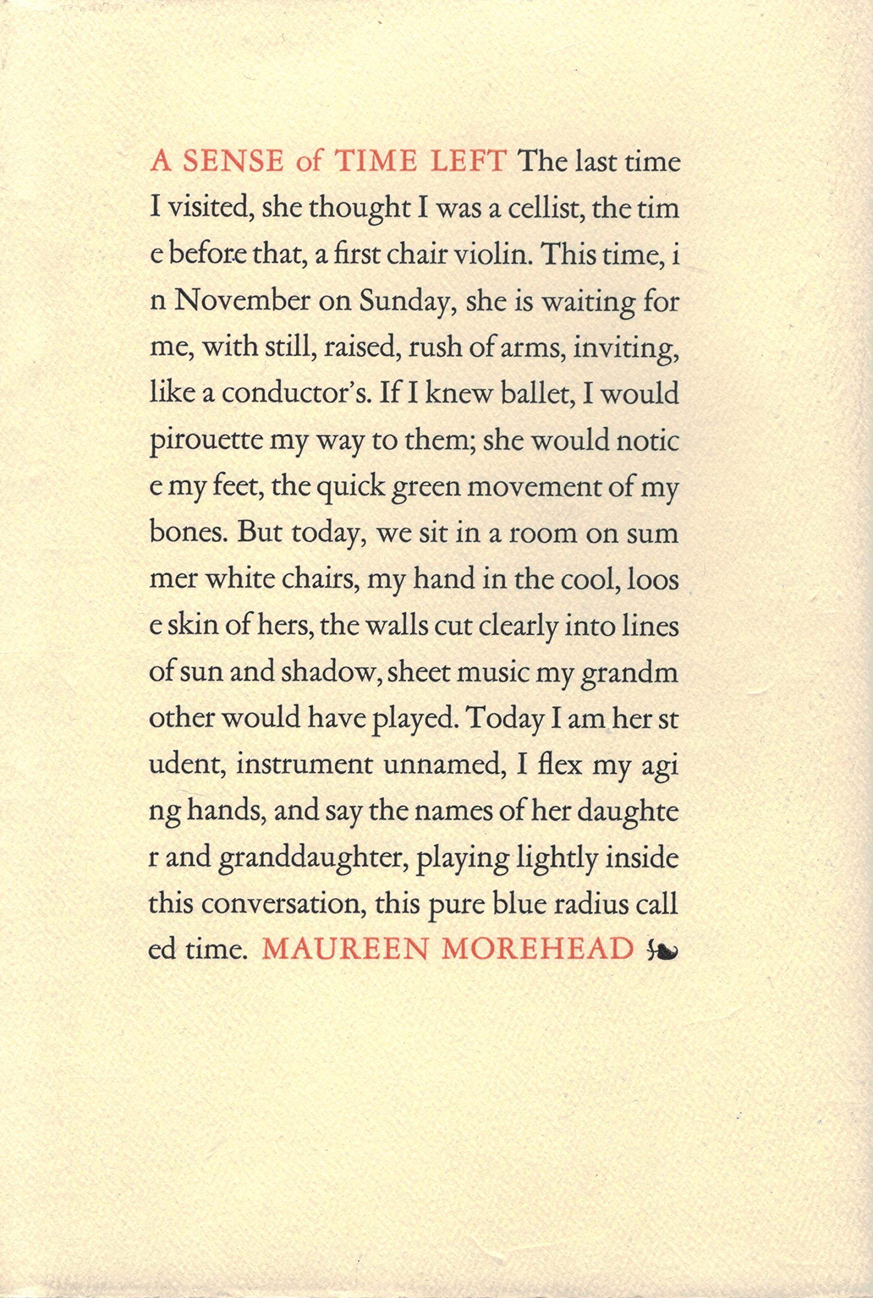 A Sense of Time Left (Hardcover)