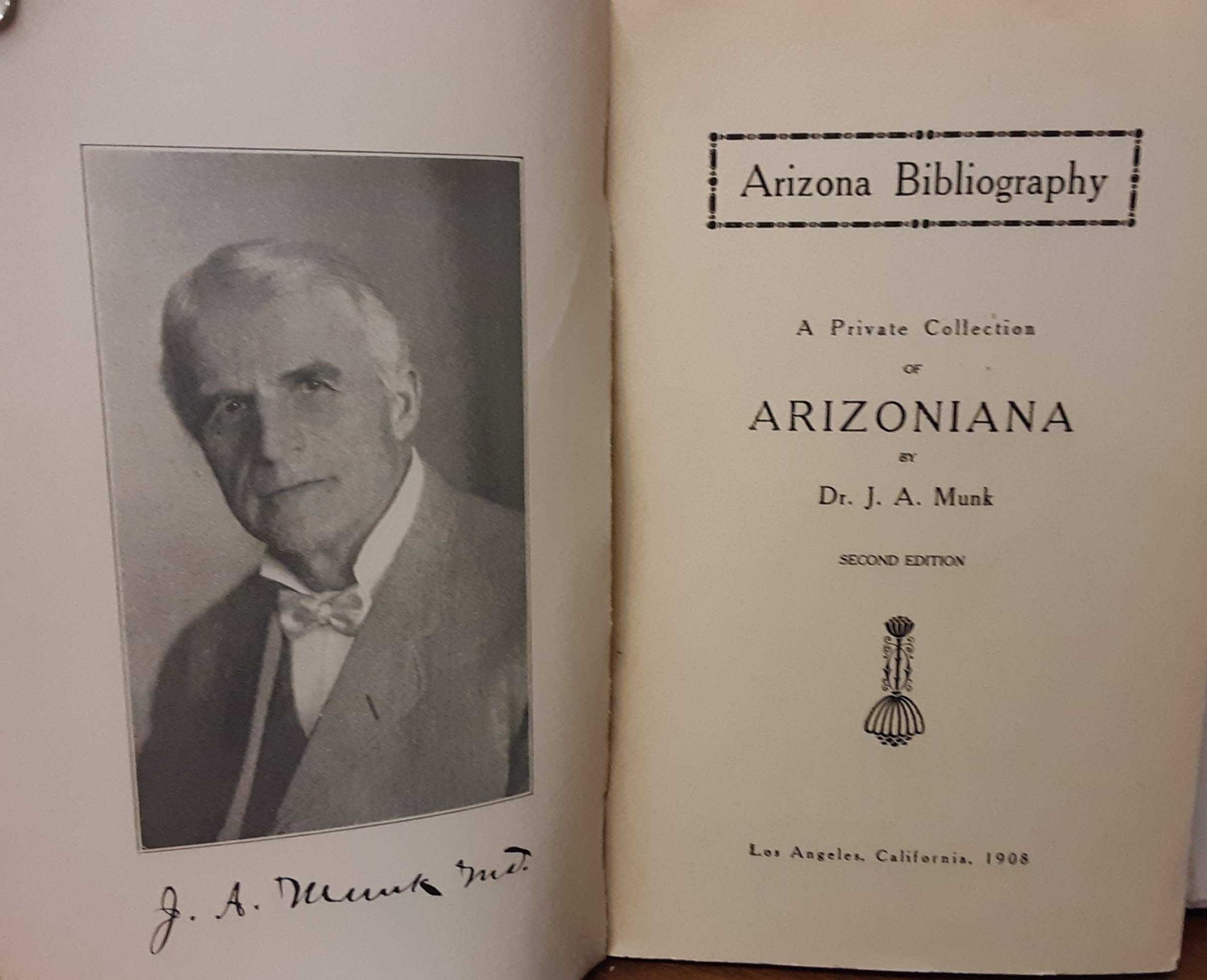 Arizona bibliography;: A private collection of Arizoniana, (Hardcover)