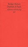 Dialektik als Topik: Bausteine zu einer lebensweltlichen Theorie der Rationalität (Edition Suhrkamp) (German Edition)