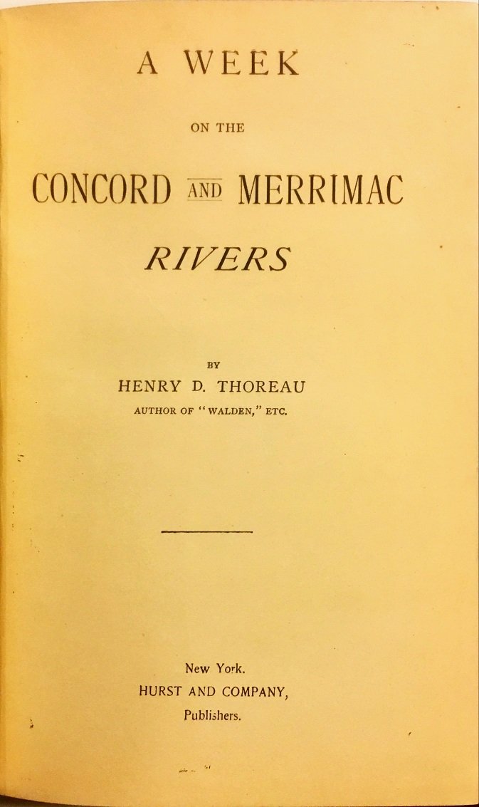 A Week on the Concord and Merrimac Rivers