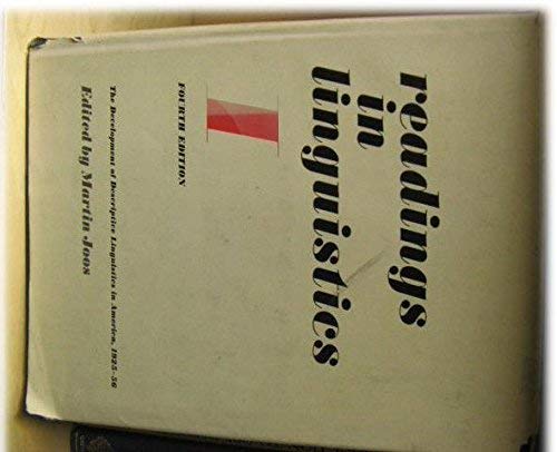 Readings in Linguistics One: The Development of Descriptive Linguistics in America, 1925-1956 (Hardcover)