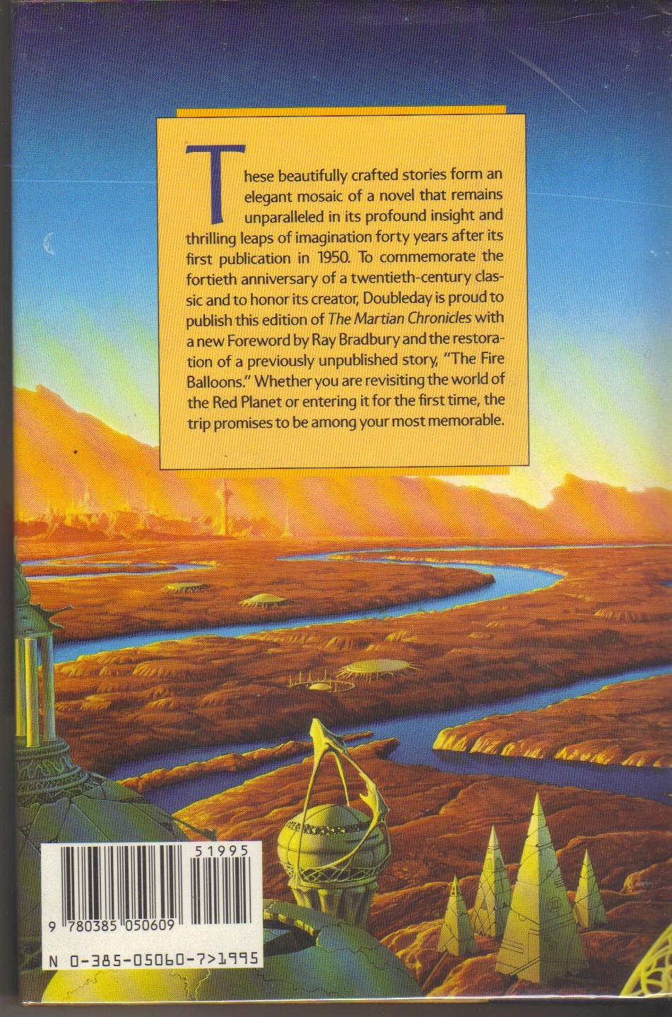 Martian Chronicles, The : 40th Anniversary Edition, with a New Introduction By Ray Bradbury