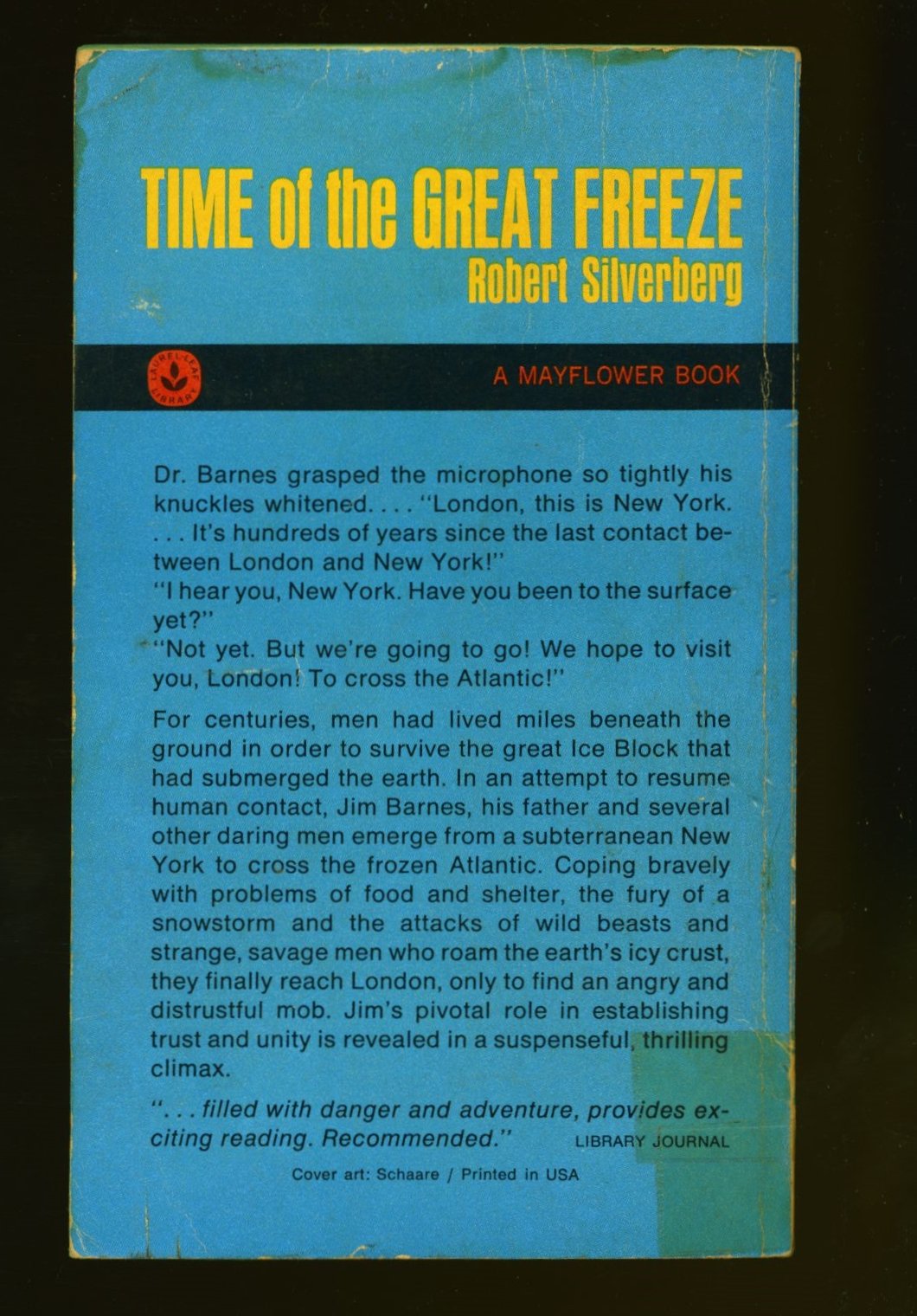 Time of the Great Freeze - Cover Price .50--#8922