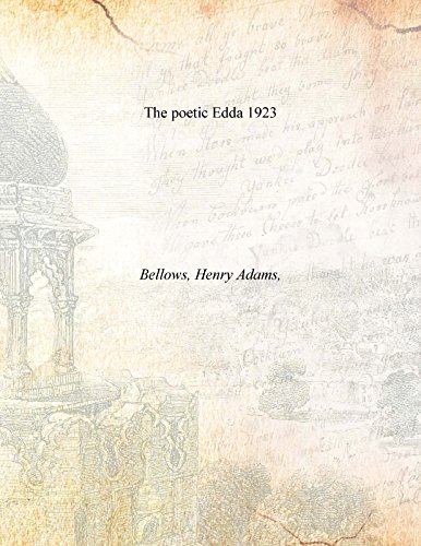 The poetic Edda 1923 [Hardcover]