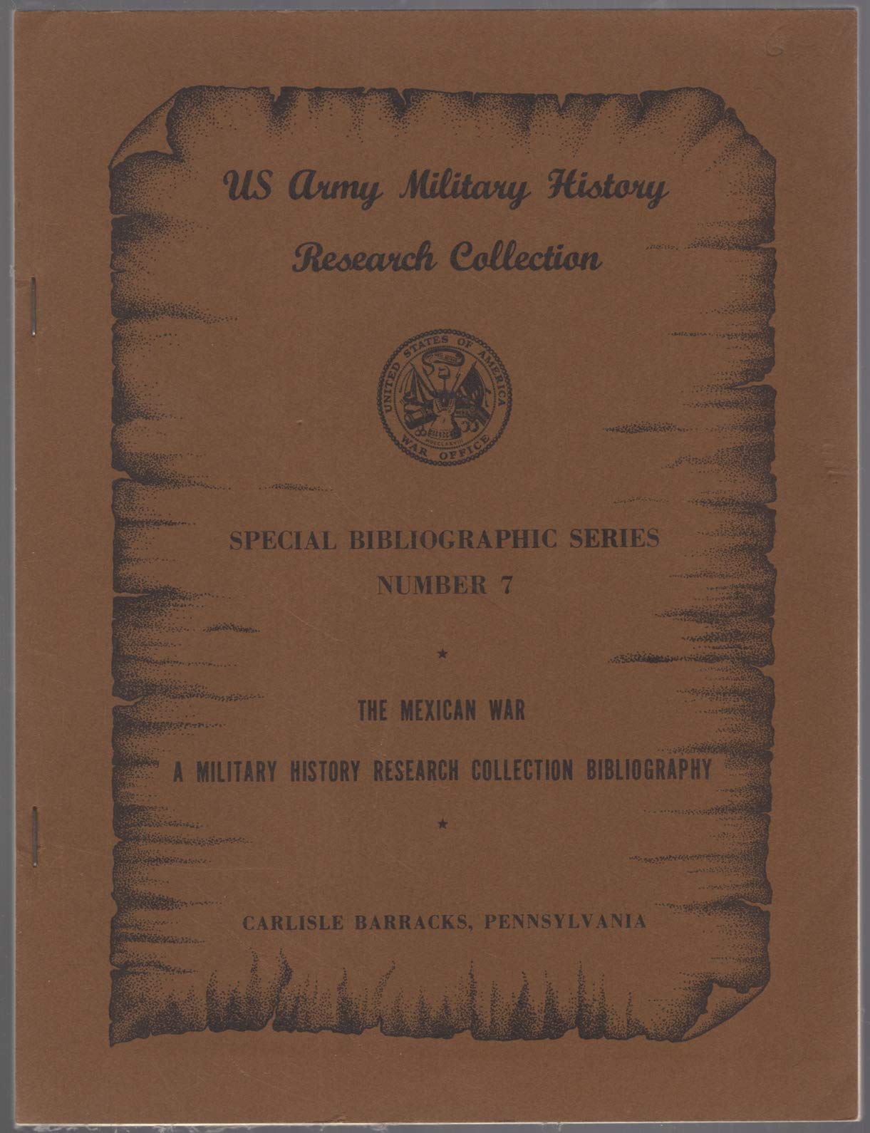 The Mexican War. A bibliography of MHRC holdings for the Period 1835-1850, (Paperback)