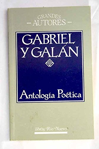 antologia poetica / gabriel y galan (Paperback)