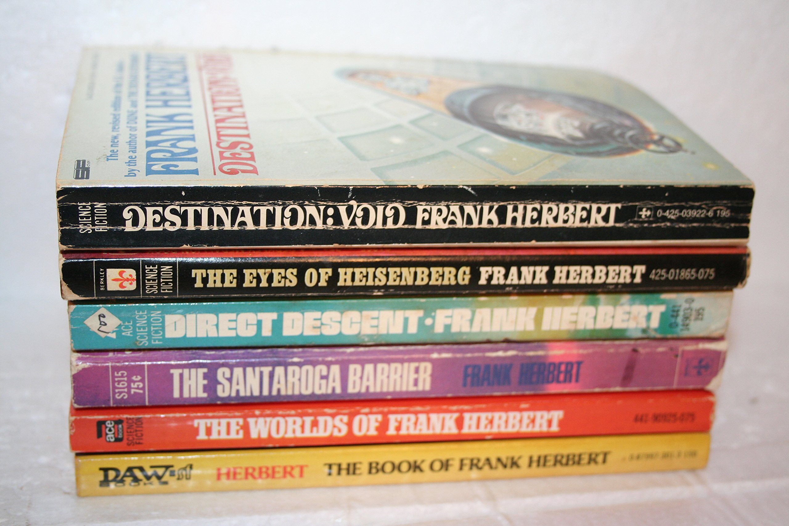 Frank Herbert 6-book Collection: The Book of Frank Herbert; The Worlds of Frank Herbert; The Santaroga Barrier; Direct Descent; The Eyes of Heisenberg; Destination:Void