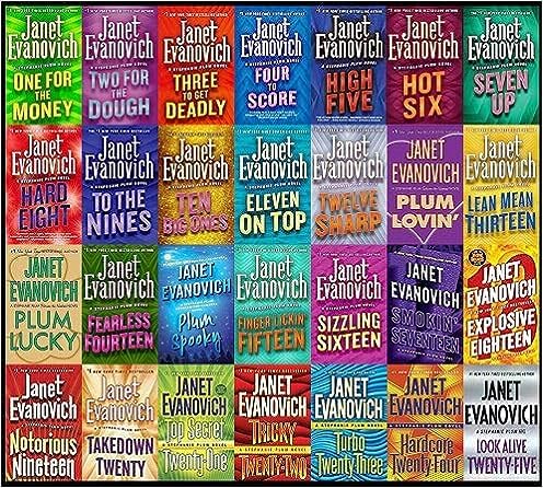 STEPHANIE PLUM Series - 27-book set by Janet Evanovich -- One For the Money/ Two for Dough/ Three to Get Deadly/ Four to Score/ High Five/ Hot Six /Seven Up /Hard Eight / plus 9 thru 27 (Mass Market Paperback)