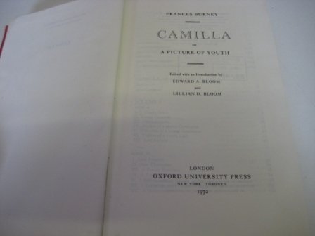 Camilla;: Or, A picture of youth