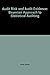 Audit Risk and Audit Evidence by Anthony Steele