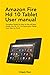 AMAZON FIRE HD 10 TABLET USER MANUAL by Holgate Shaw