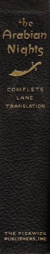 The Arabian Nights' Entertainments, or The Thousand and One Nights: The Complete, Original Translation of Edward William Lane (Unknown Binding)
