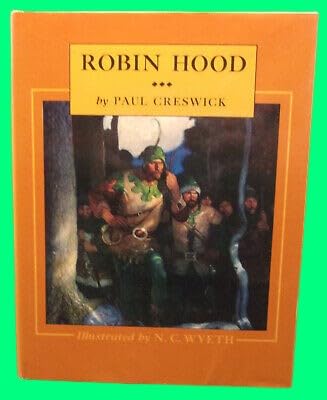 Collectible Paul Creswick ROBIN HOOD First edition thus N. C. Wyeth Color Illustrated (Hardcover)