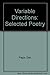 Variable Directions: Selected Poetry by Dan Pagis (1989-08-02)