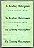 On Reading Shakespeare