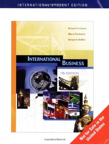 International Business by Michael R. Czinkota (2007-12-31)