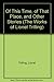 Of This Time, of That Place, and Other Stories (The Works of Lionel Trilling) by Lionel Trilling (1980-10-03)