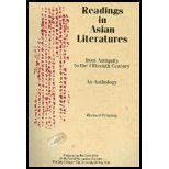 Readings in Asian Literatures from Antiquity to the Fifteenth Century: An Anthology (Paperback)