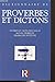 PROVERBES ET DICTONS - Dictionnaire de