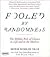 Fooled by Randomness 2nd (second) edition Text Only