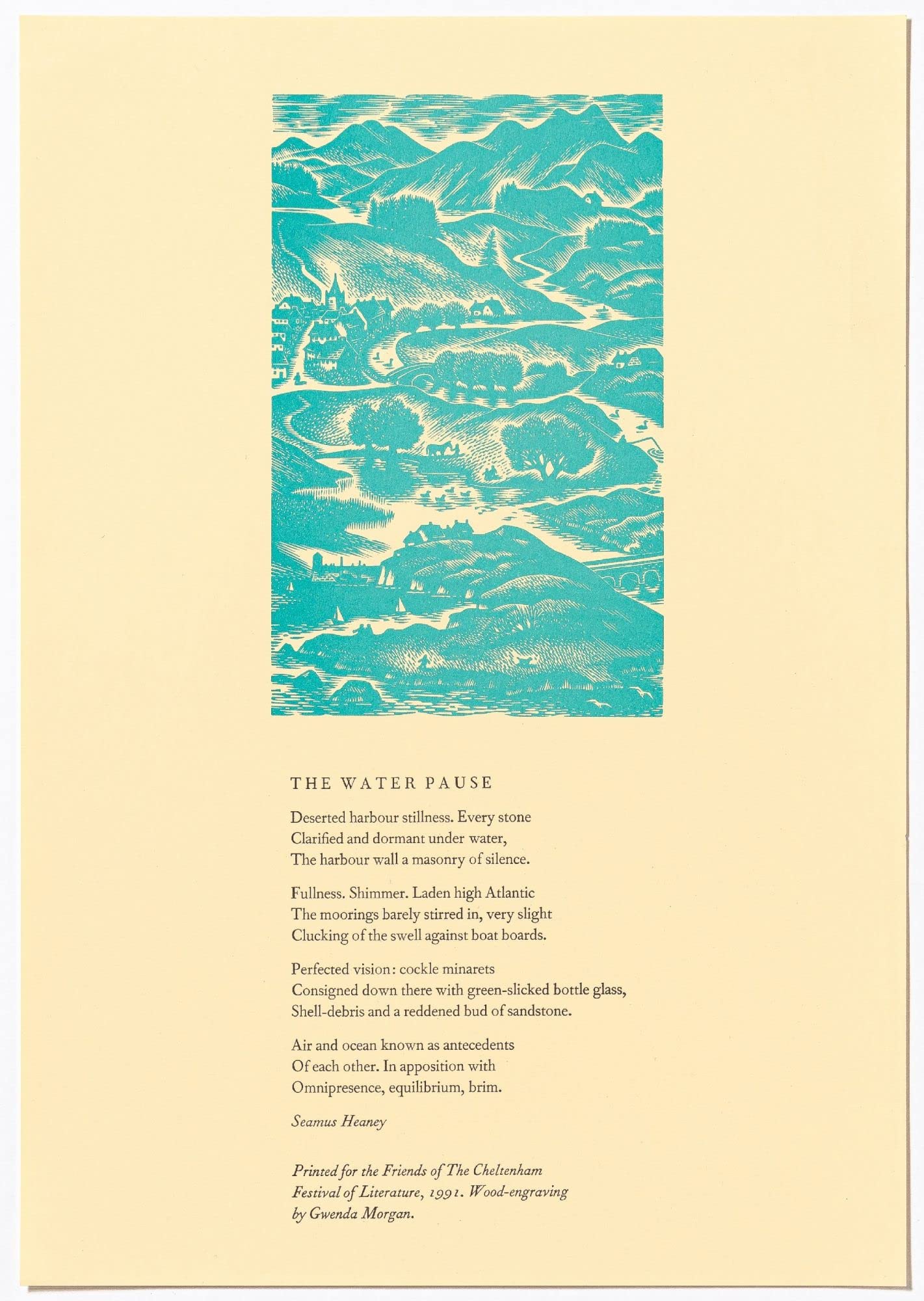 [Broadside]: The Water Pause (Hardcover)