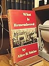 What Is Remembered