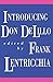 Introducing Don DeLillo by Frank Lentricchia (1991-01-11)