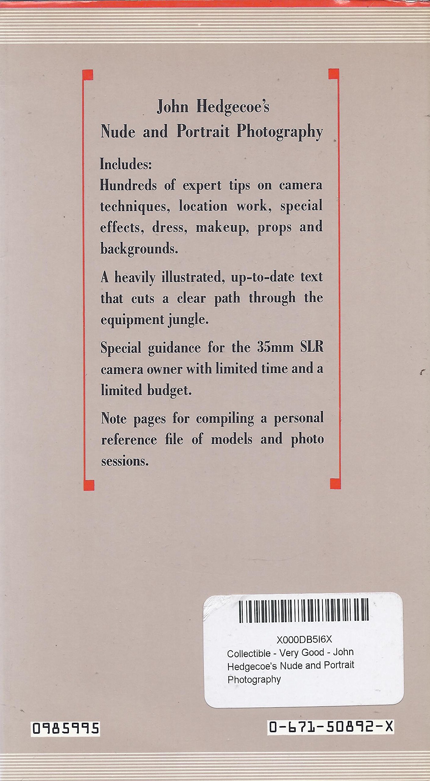 John Hedgecoe's Nude and Portrait Photography (Hardcover)