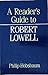 Robert Lowell (Reader's Guides) by Philip Hobsbaum (1990-08-13)