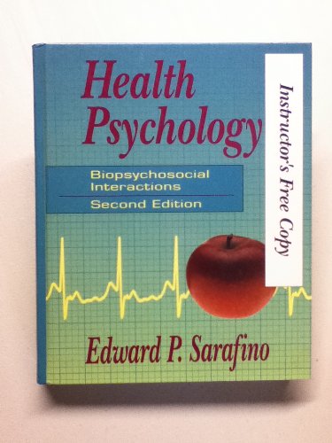 Health Psychology - Biopsychosocial Interactions 2e - Instructor's Free Copy (Paperback)