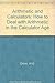 Arithmetic and Calculators by William G. Chinn