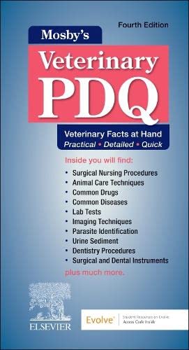 Mosby's Veterinary PDQ (Spiral-bound)