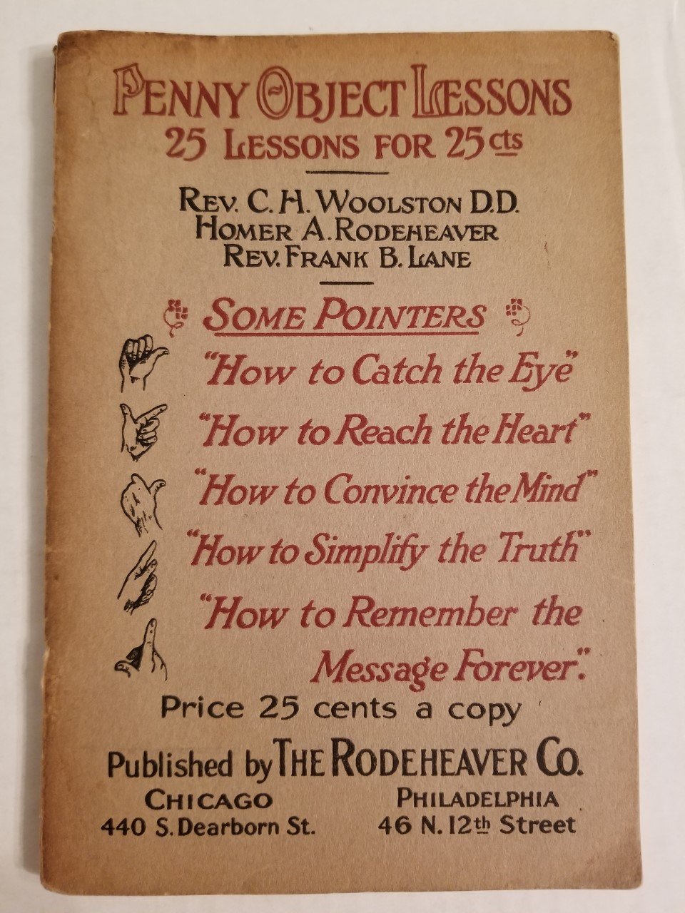 Penny object lessons: 25 lessons for 25 cents (Unknown Binding)