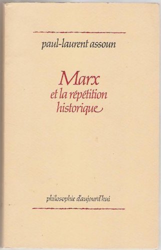 Marx et la répétition historique (Mass Market Paperback)